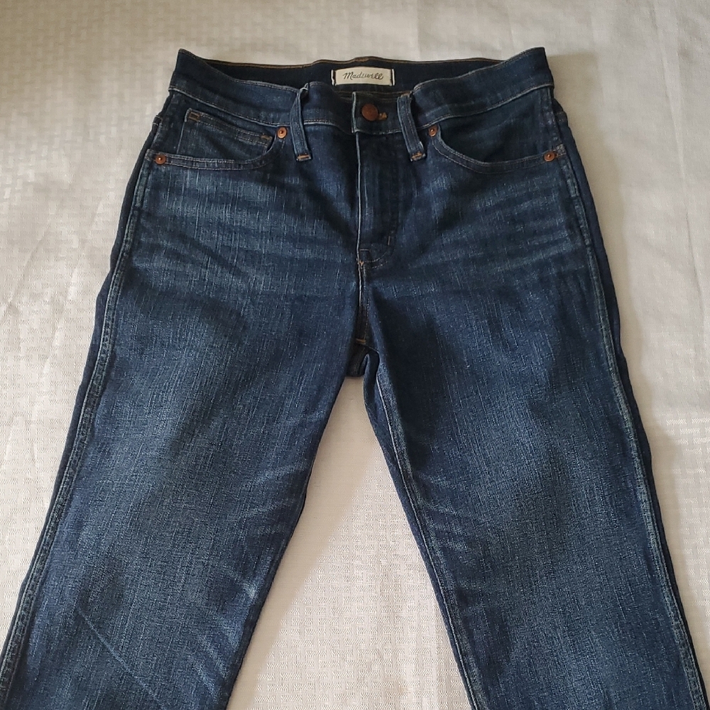 Madewell Slim  Classic Blue Straight Leg Jeans Size 26 - Picture 2 of 14